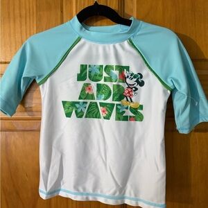 Disney Kids Rashguard - Light Blue and White
